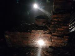 Пожар деревянной бани в районном центре